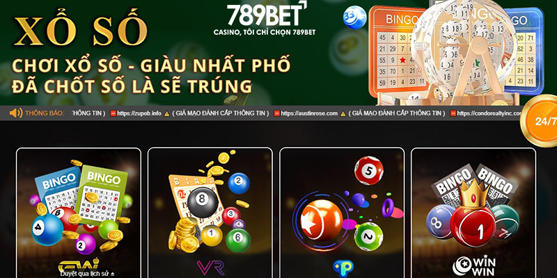 Sảnh xổ số tại 789bet